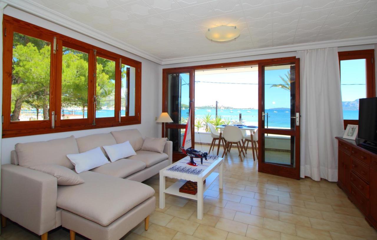 Family Seafront Apt Fantastic Seaview Pollensa Exterior foto